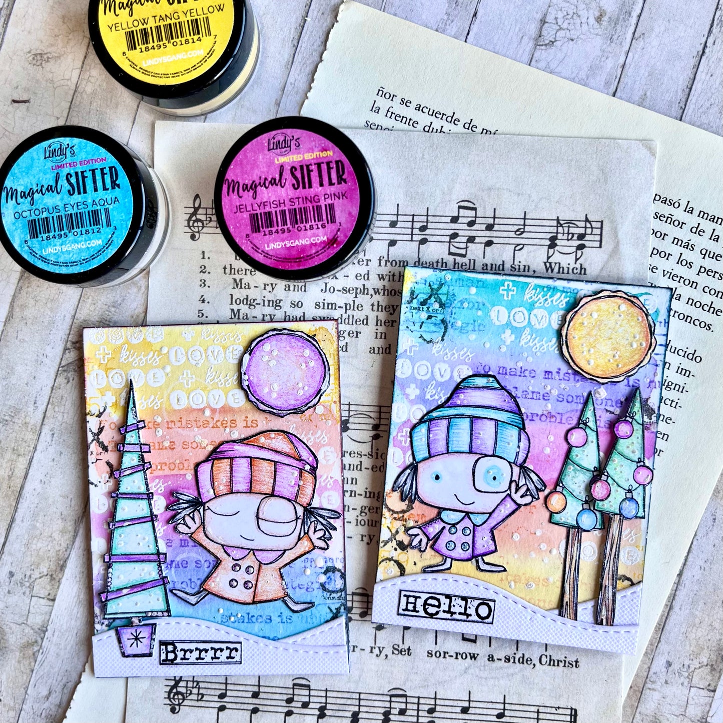 #949 - A6 Stamp Set - Peace Trees