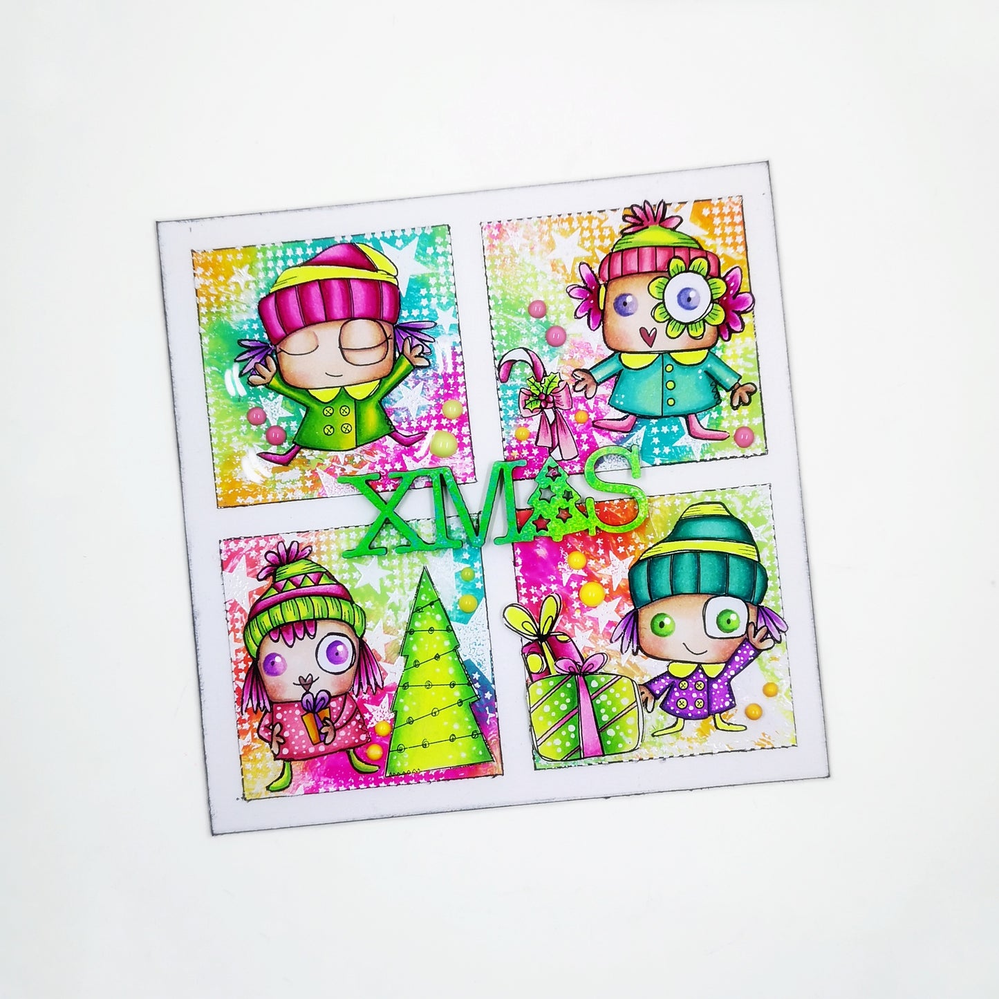 #946 - A7 Stamp Set - The Winter Girls