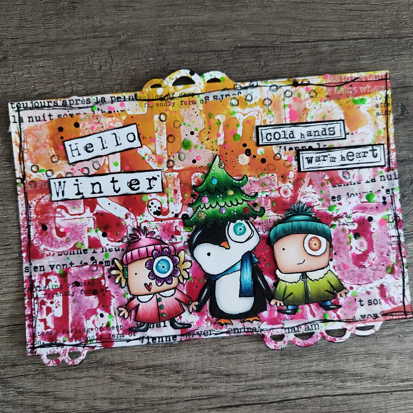 #946 - A7 Stamp Set - The Winter Girls