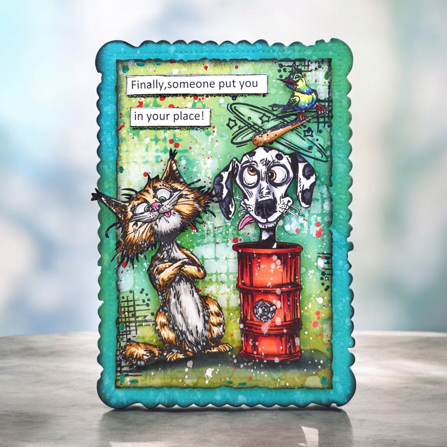 #1270 - A6 Stamp Set - Wacky Woof Tales