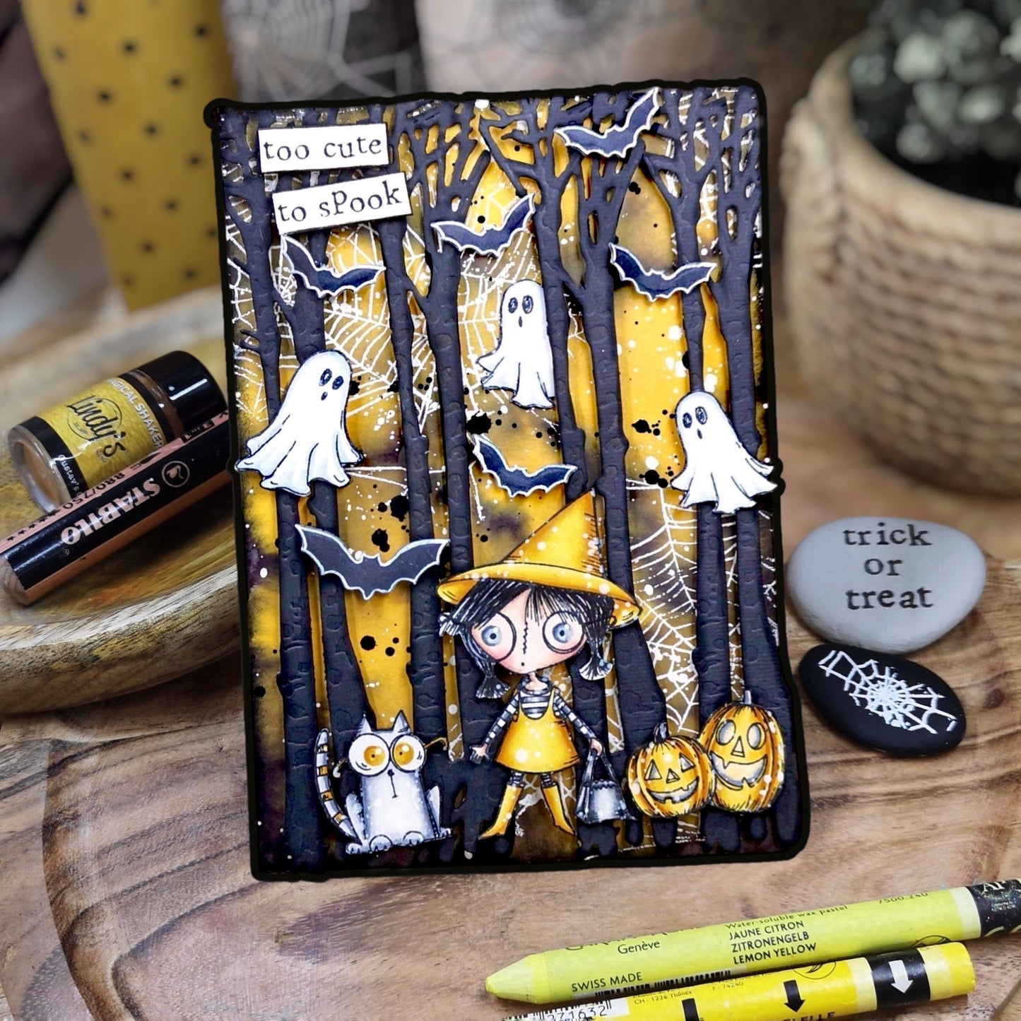 #TP-1296 - A7 Stamp Set - Too Cute Spook