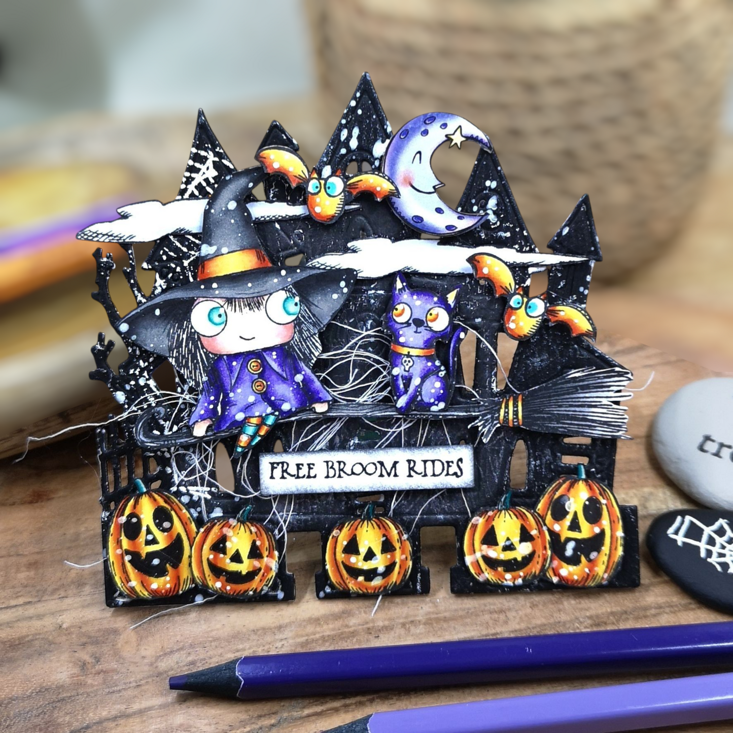 #572 - A6 Clear Stamp Set - Spooky Sky