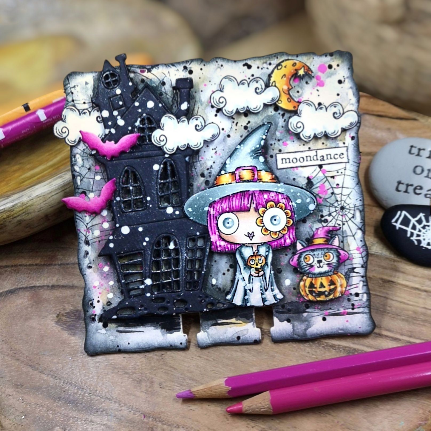 #572 - A6 Clear Stamp Set - Spooky Sky