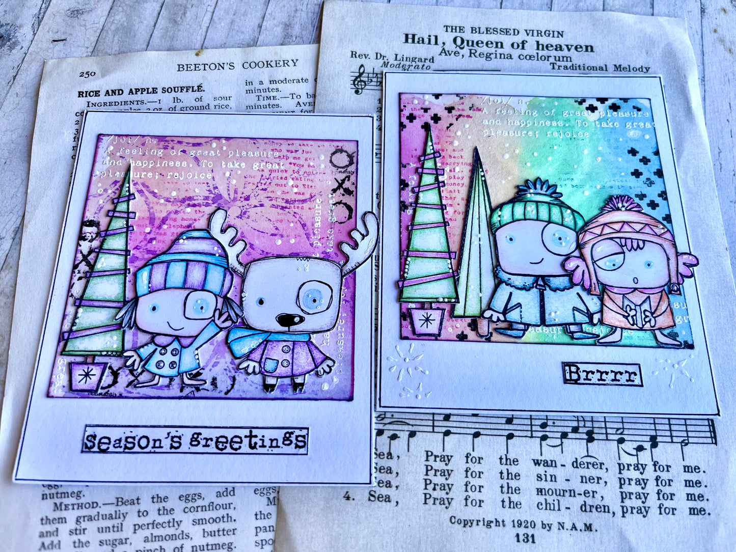 #949 - A6 Stamp Set - Peace Trees