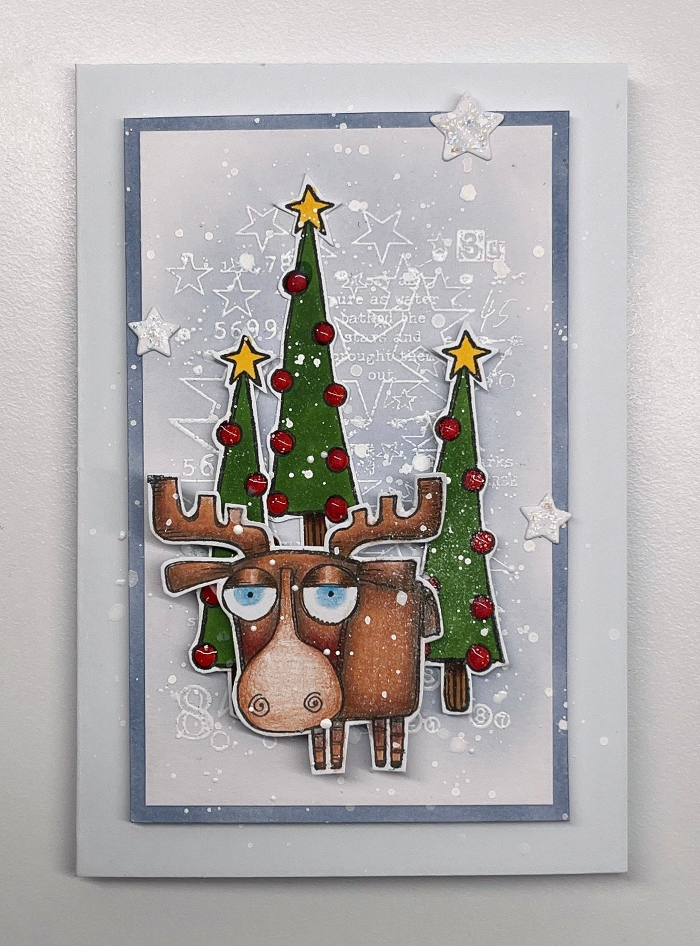 #468 - A7 Clear Stamp Set - Scripted Stars