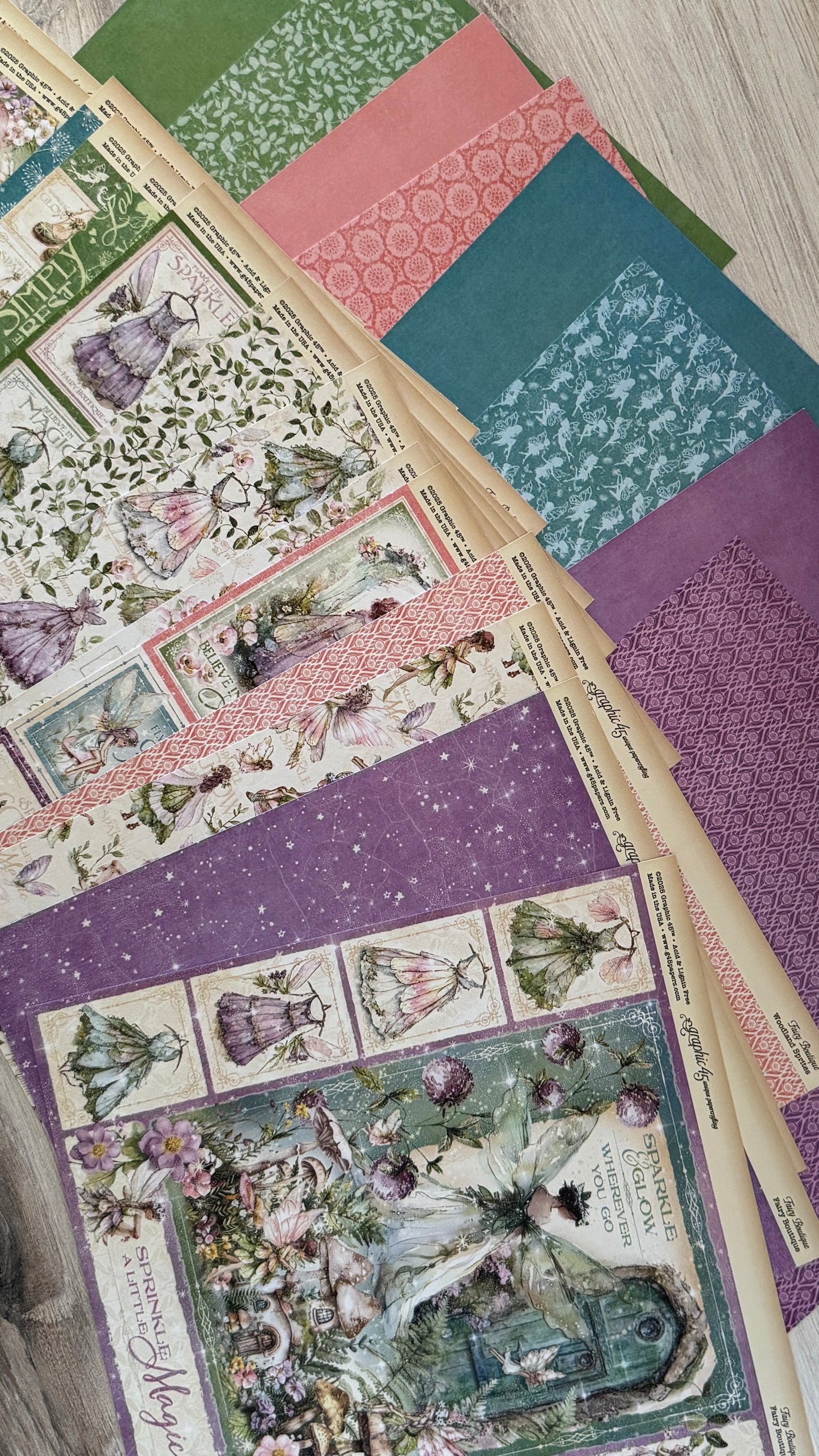 Graphic 45 Fairy Boutique 12x12 Inch Collection Pack