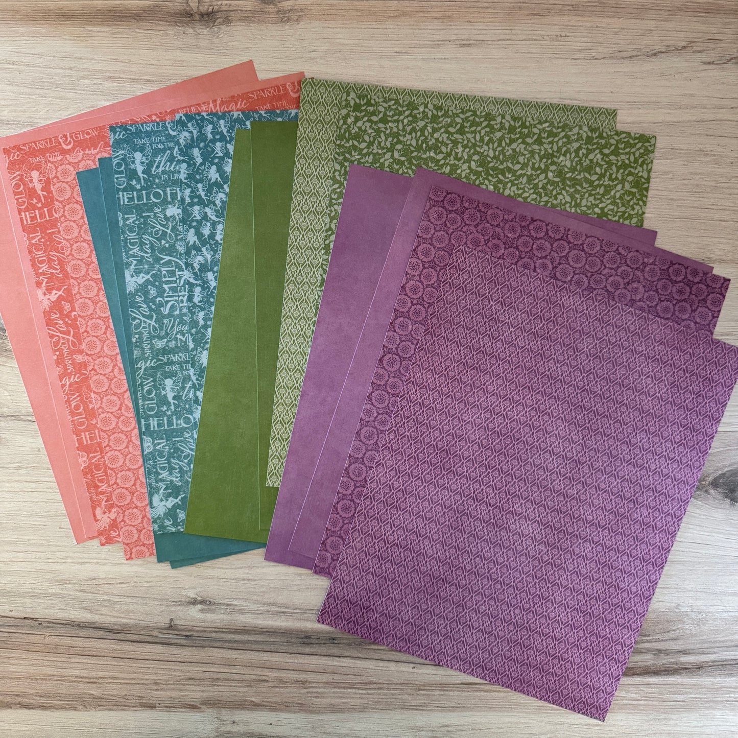 Graphic 45 Fairy Boutique 8,5x11 Inch Patterns & Solids Pack