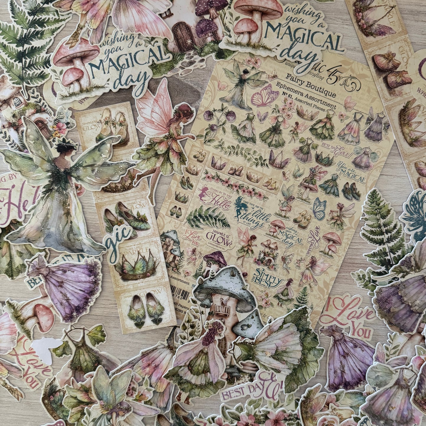Graphic 45 Fairy Boutique Ephemera Set