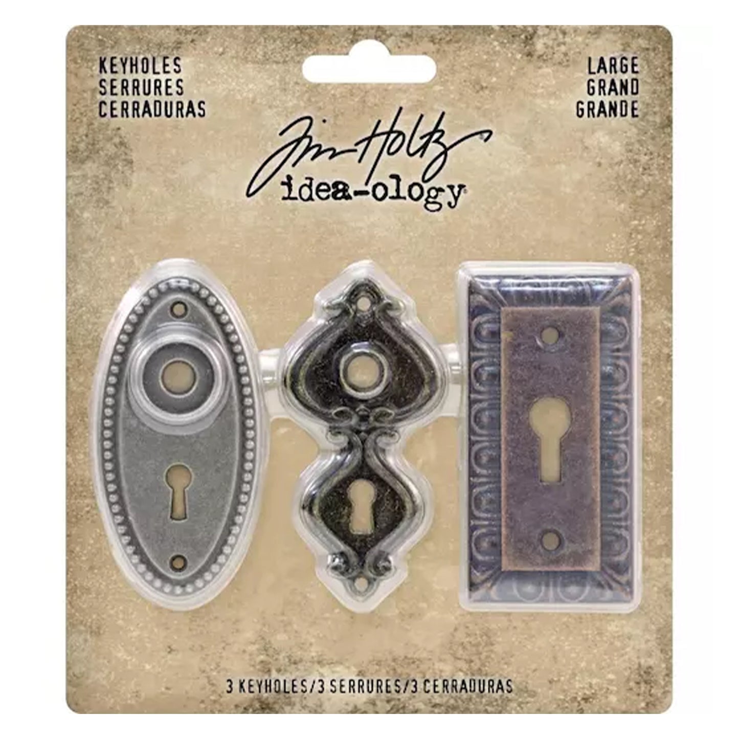 Idea-ology Tim Holtz Large Keyholes (3pcs)