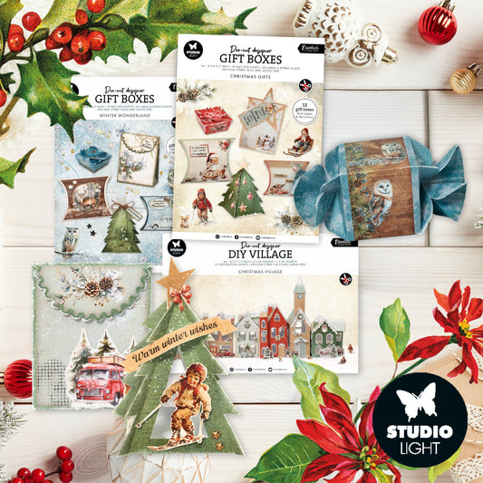 Studio Light Essentials DIY Giftboxes, Village & Lanterns Bundle