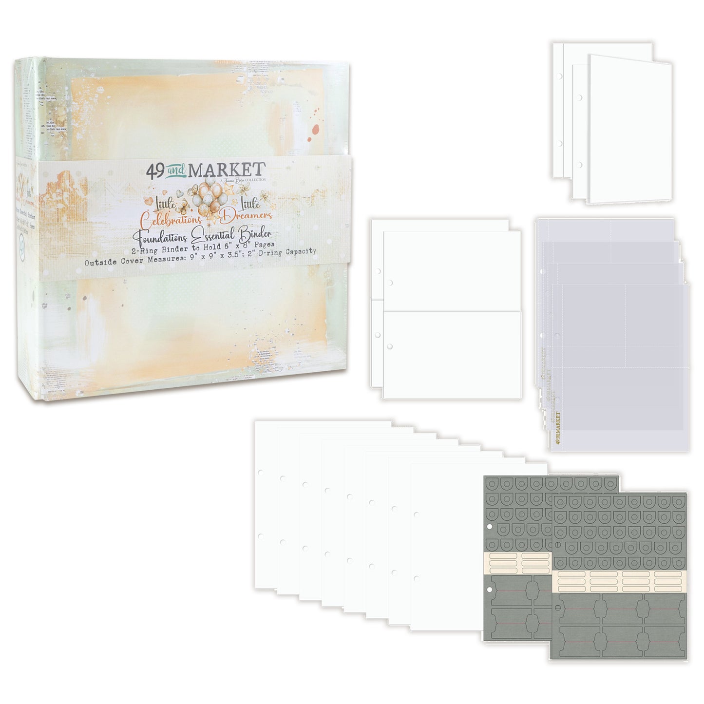 49 and Market Little Dreamer / Little Celebrations Foundations Binder Album Kit