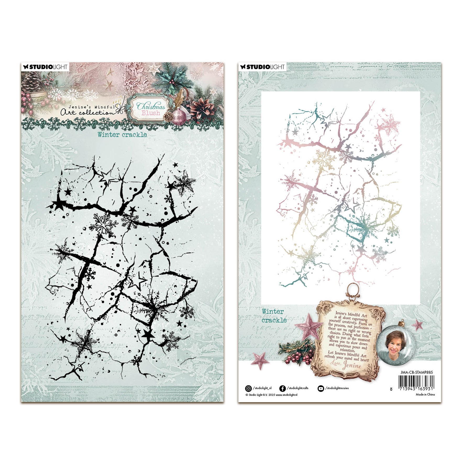 Studio Light Jenine's Mindful Art Christmas Blush - Clear Stamp Winter ...