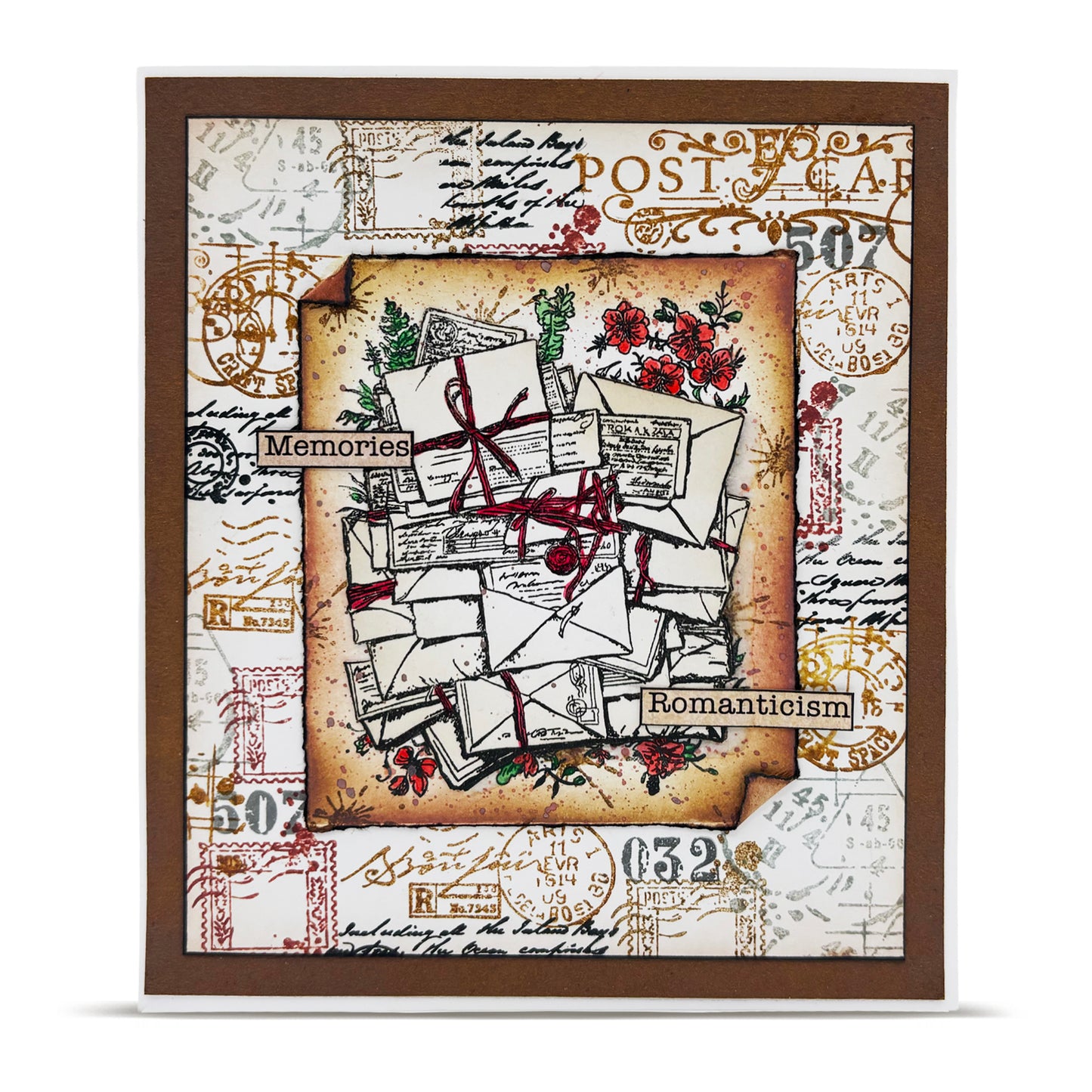 3 x A6 Stamps - Epistolary Elegance, Stamp & Seek & Postmarked Petals