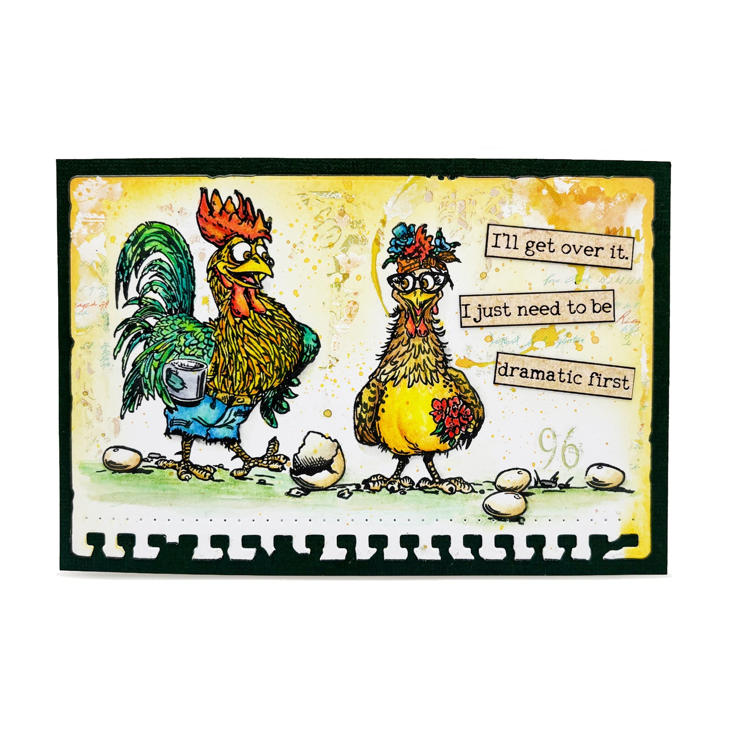 RO-4 - A5 Rub-Ons - Yellowy Pinksters