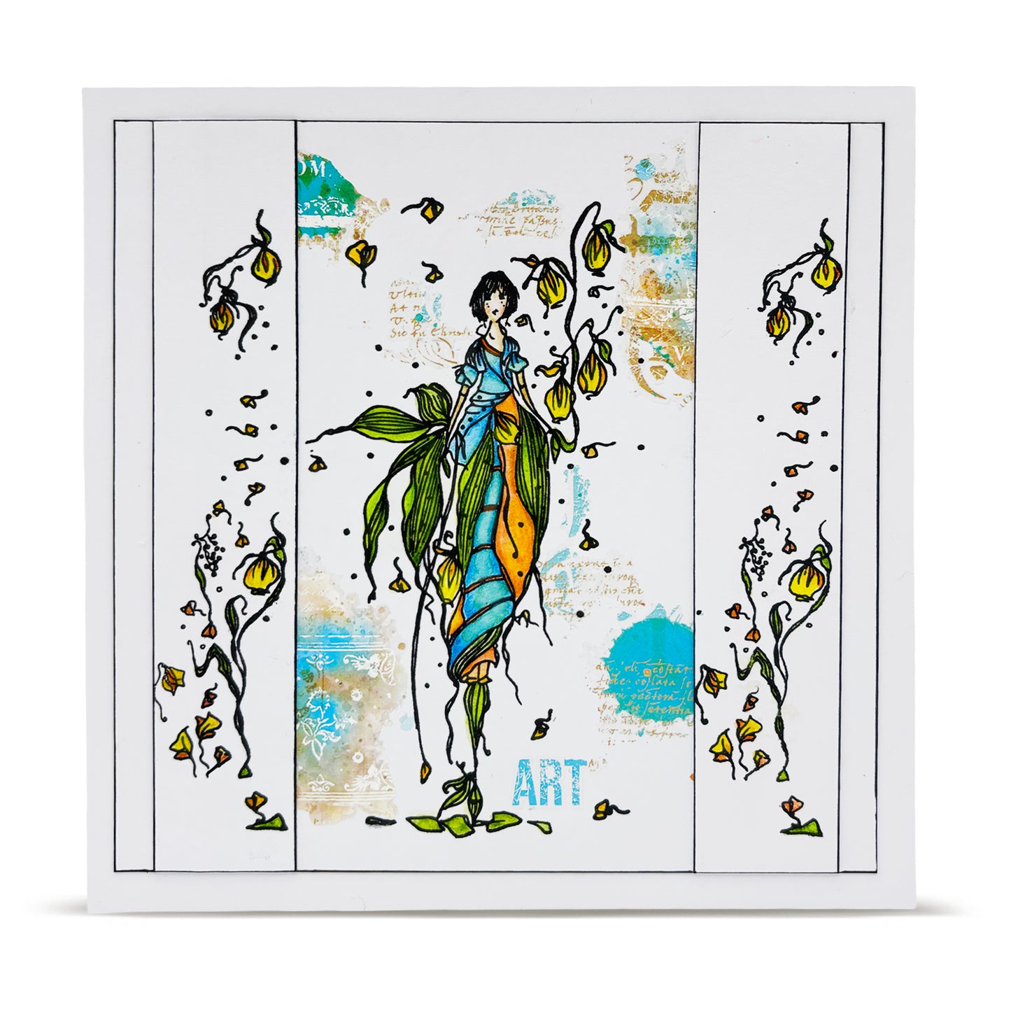 RO-2 - A5 Rub-Ons - Teal Dreams