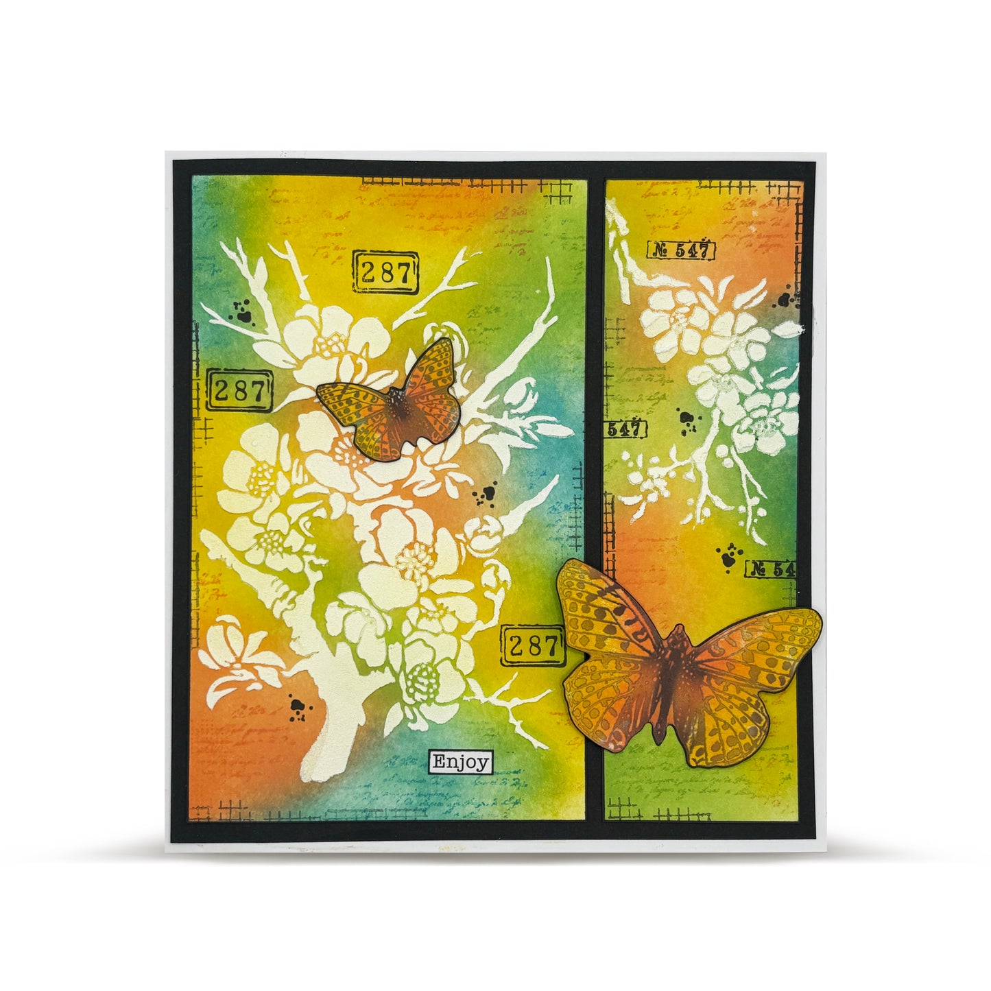 #238 - 6x6 (inch) Stencil - Cherry Drift