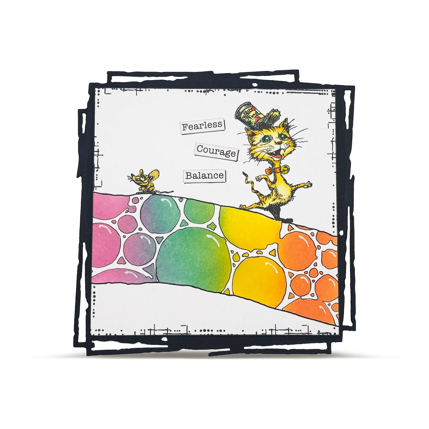 #242 - 4x6 (inch) Stencil - Bubblescape