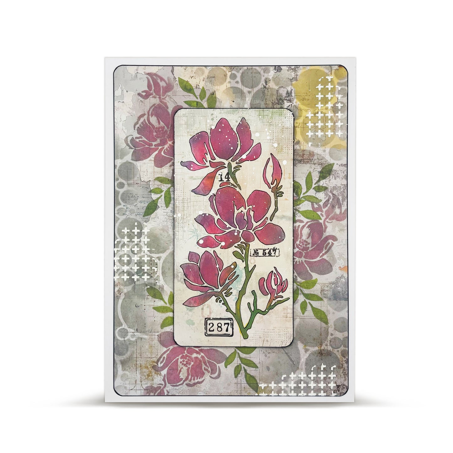 #141 - A4 Stencil - Perfectly Plussy