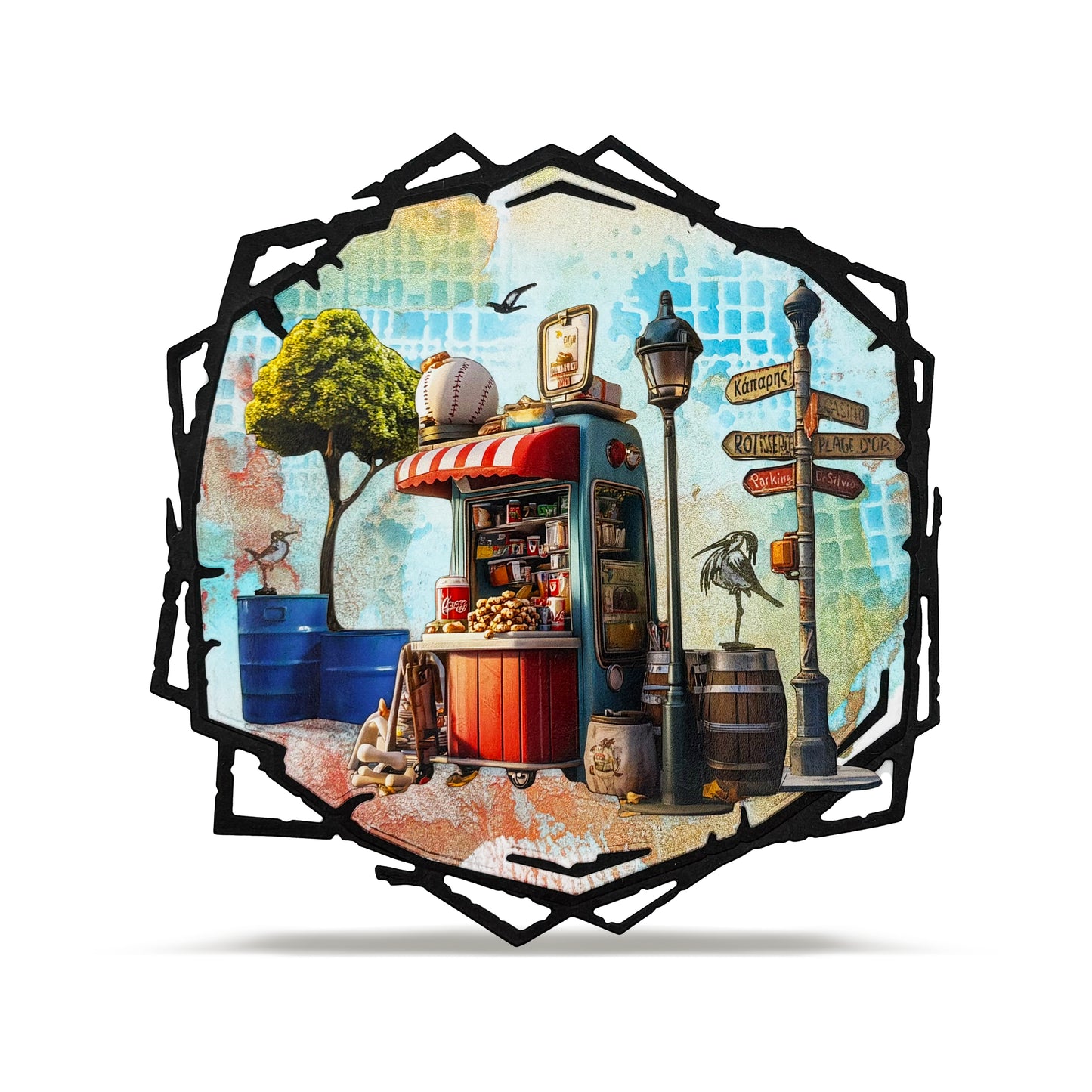Fractured Ecosphere Stencil Bundle
