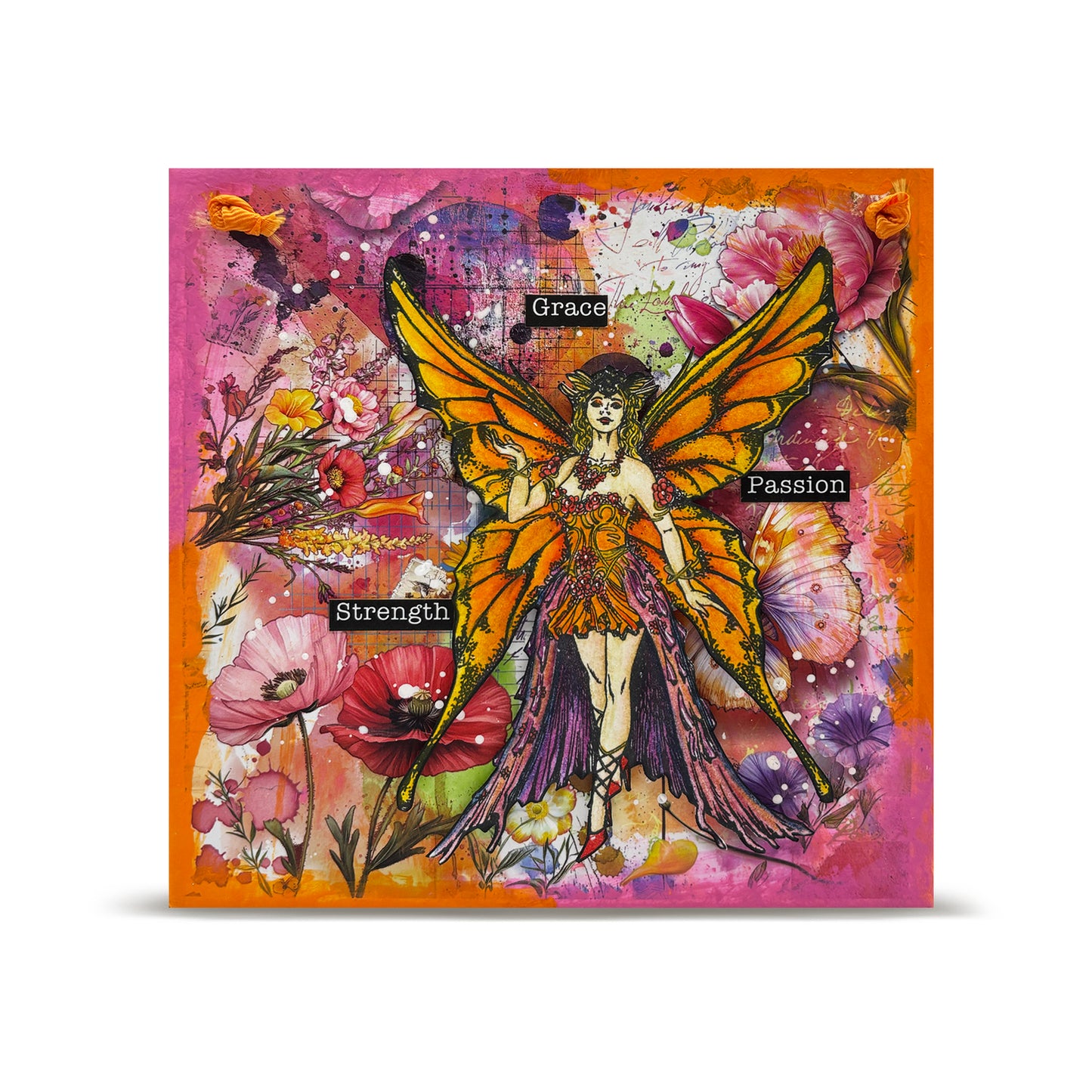 #RO-23 - A5 Rub-Ons - Dancing Poppies