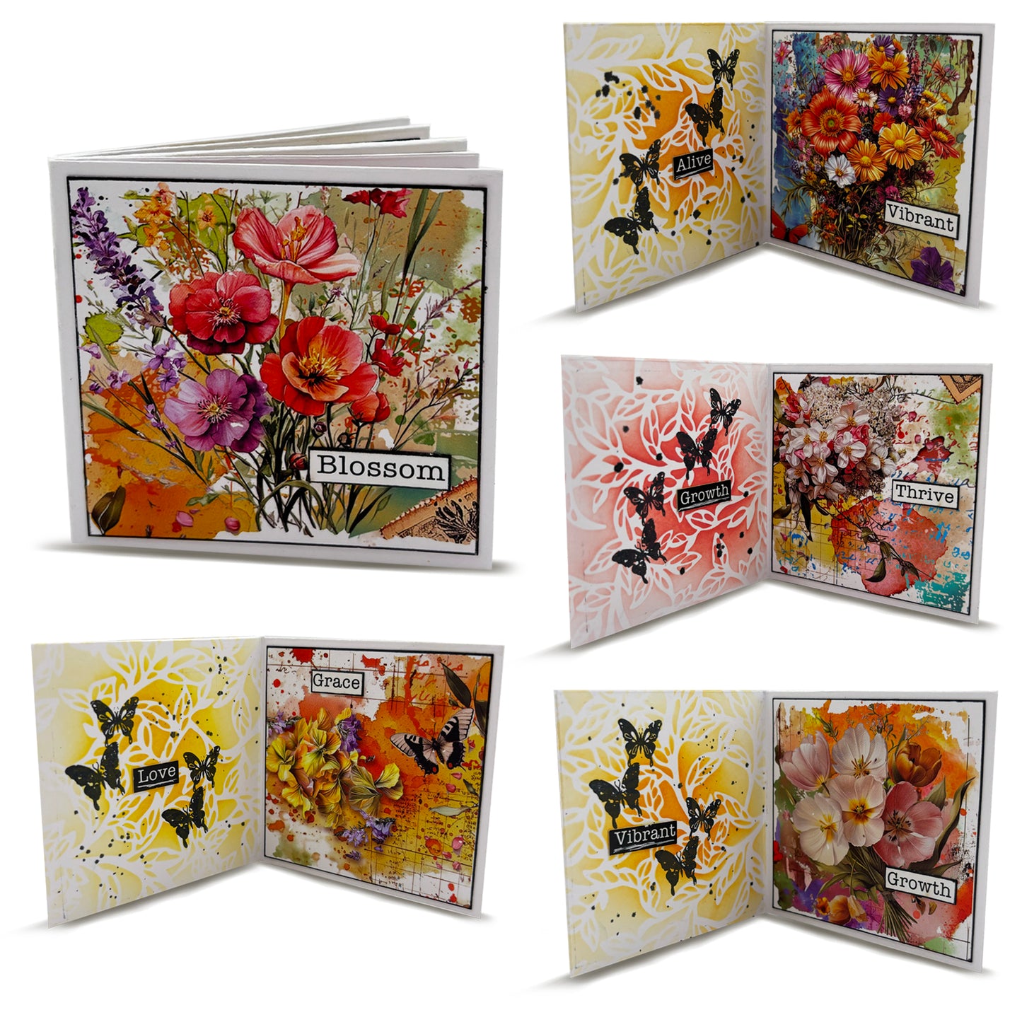 3 x A6 Stamps - Epistolary Elegance, Stamp & Seek & Postmarked Petals