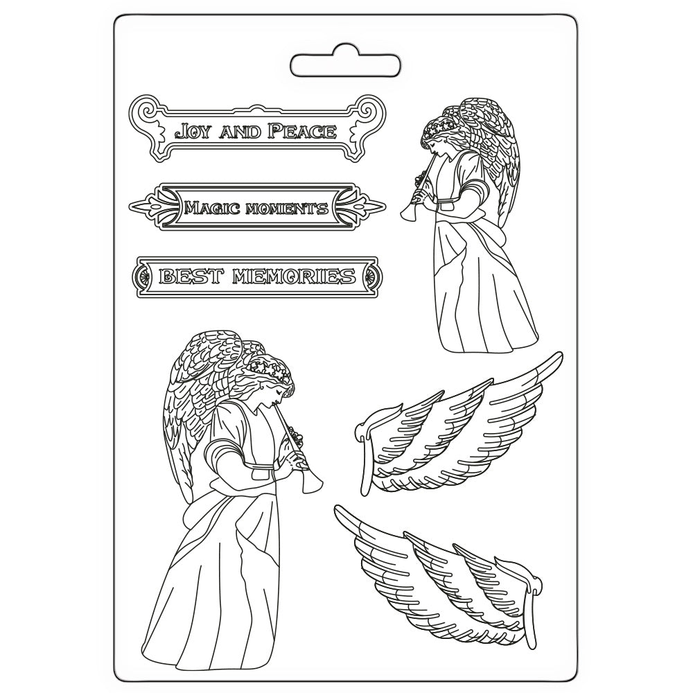 Stamperia Soft Mould A5 Angel And Wings