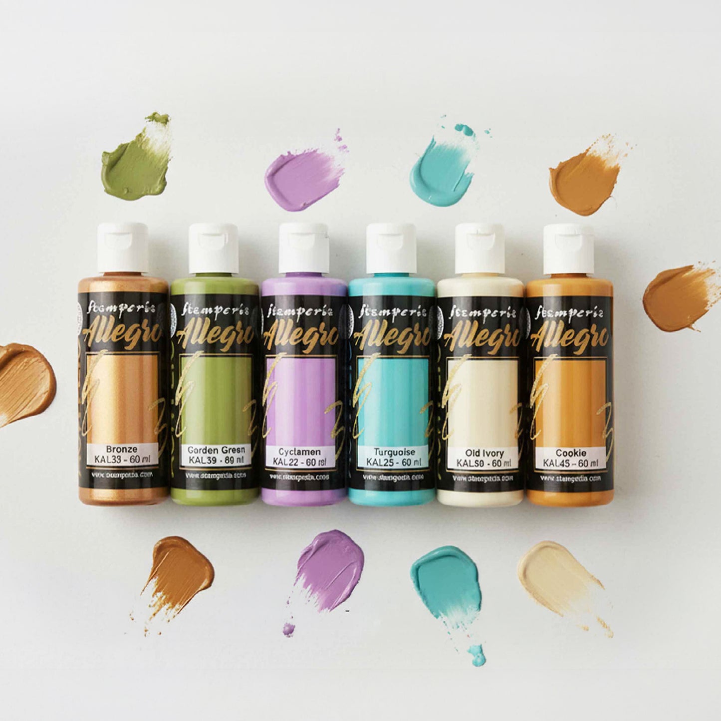 Stamperia Gardens of Time Allegro Paint Kit (6pcs) (KALKIT72)