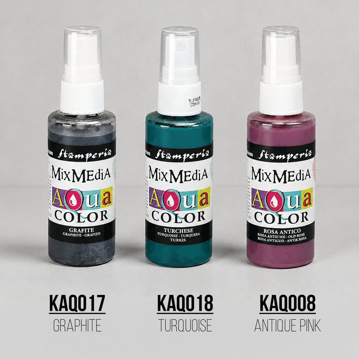 Stamperia Furry Friends 2 Aquacolor Paint Kit (3pcs) by Antonis Tzanidakis