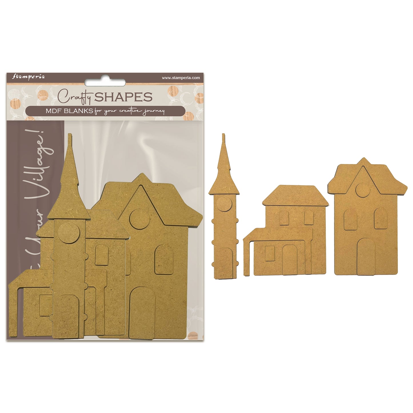 Stamperia Silent Sea MDF Crafty Shapes Blanks Silent Sea Tower Landscape