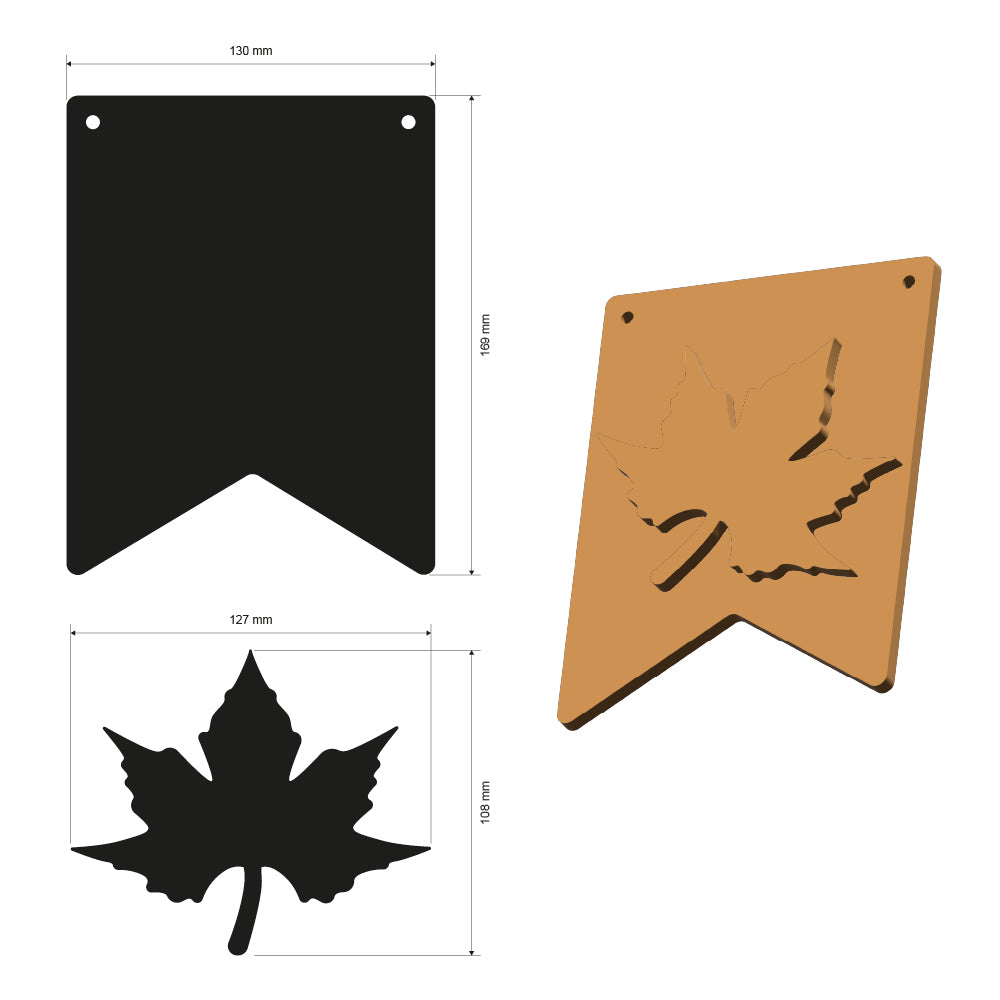 Stamperia Whispering Woods MDF Crafty Shapes Blanks Leaf