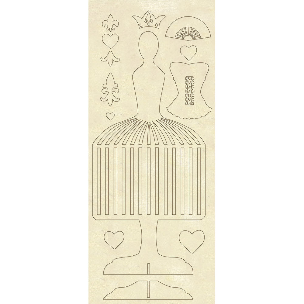Stamperia 12.5 x 30 cm Decorative Shape Mannequin