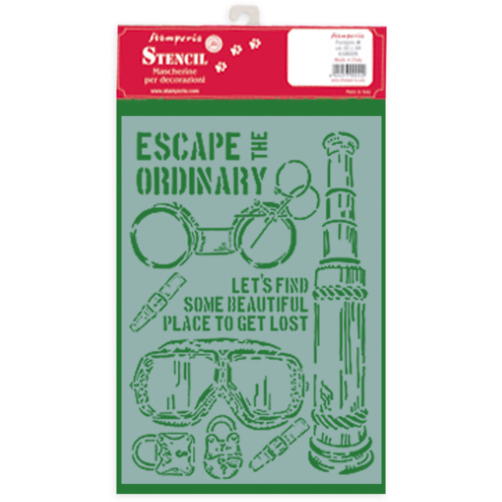 Stamperia 21 x 29.7 cm G Stencil Lady Vagabond Escape The Ordinary
