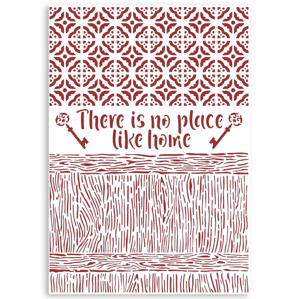 Stamperia 21 x 29.7 cm G Stencil Casa Granada There Is No Place Like Home