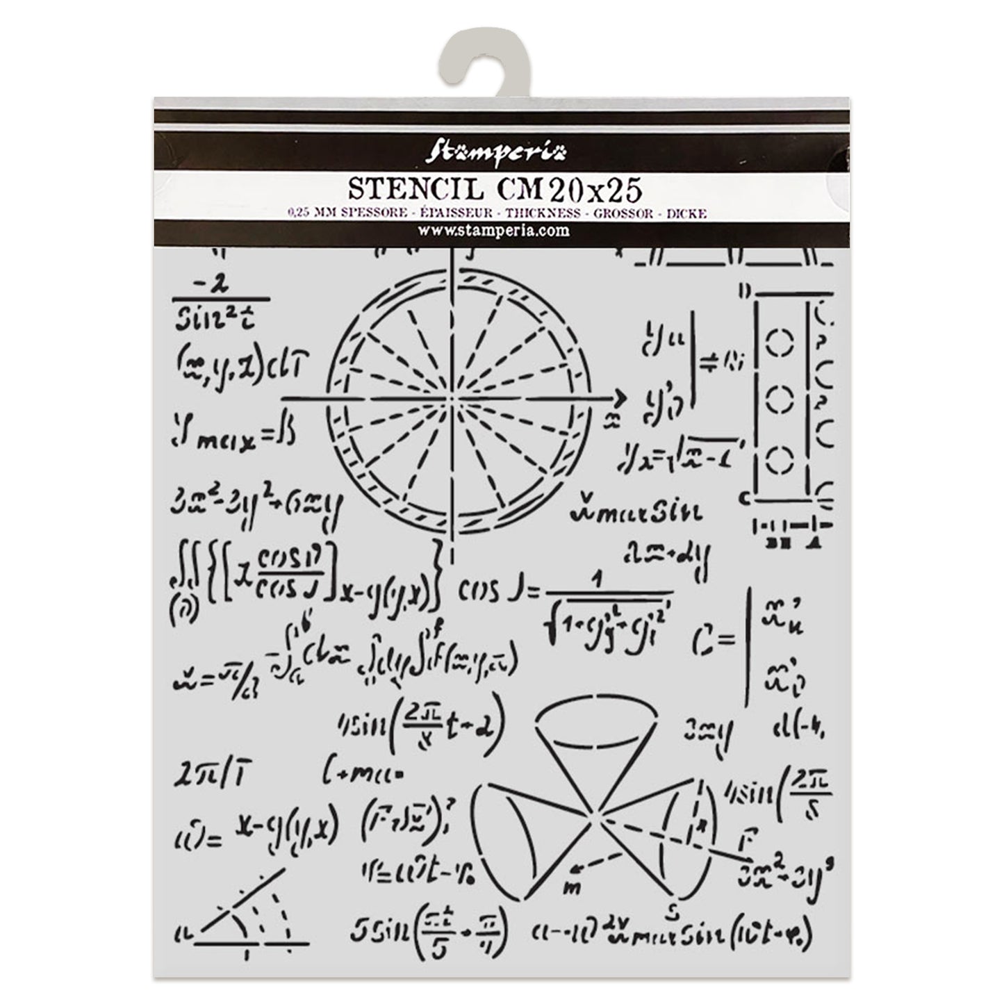 Stamperia A New Beginning Thick Stencil 20x25cm Formulas