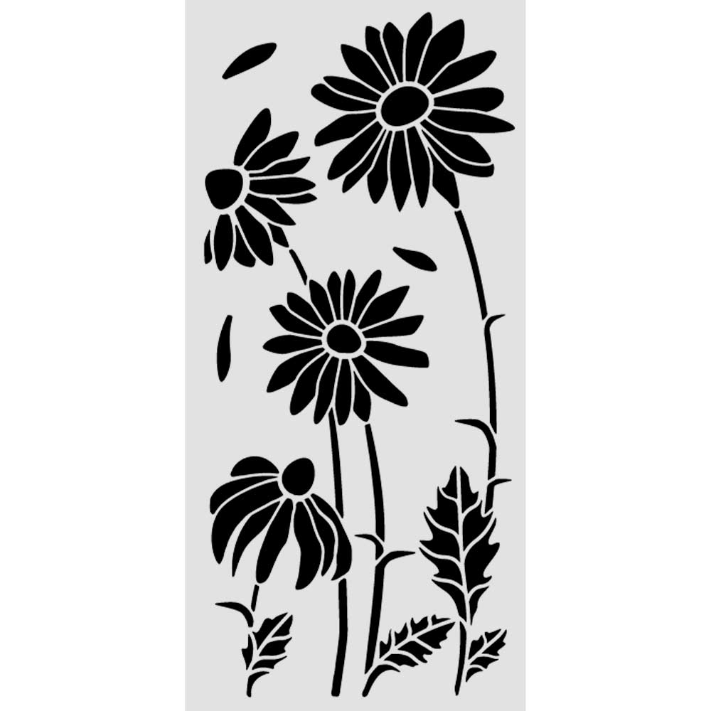 Stamperia Daisy Art Thick Stencil 12x25cm Daisies