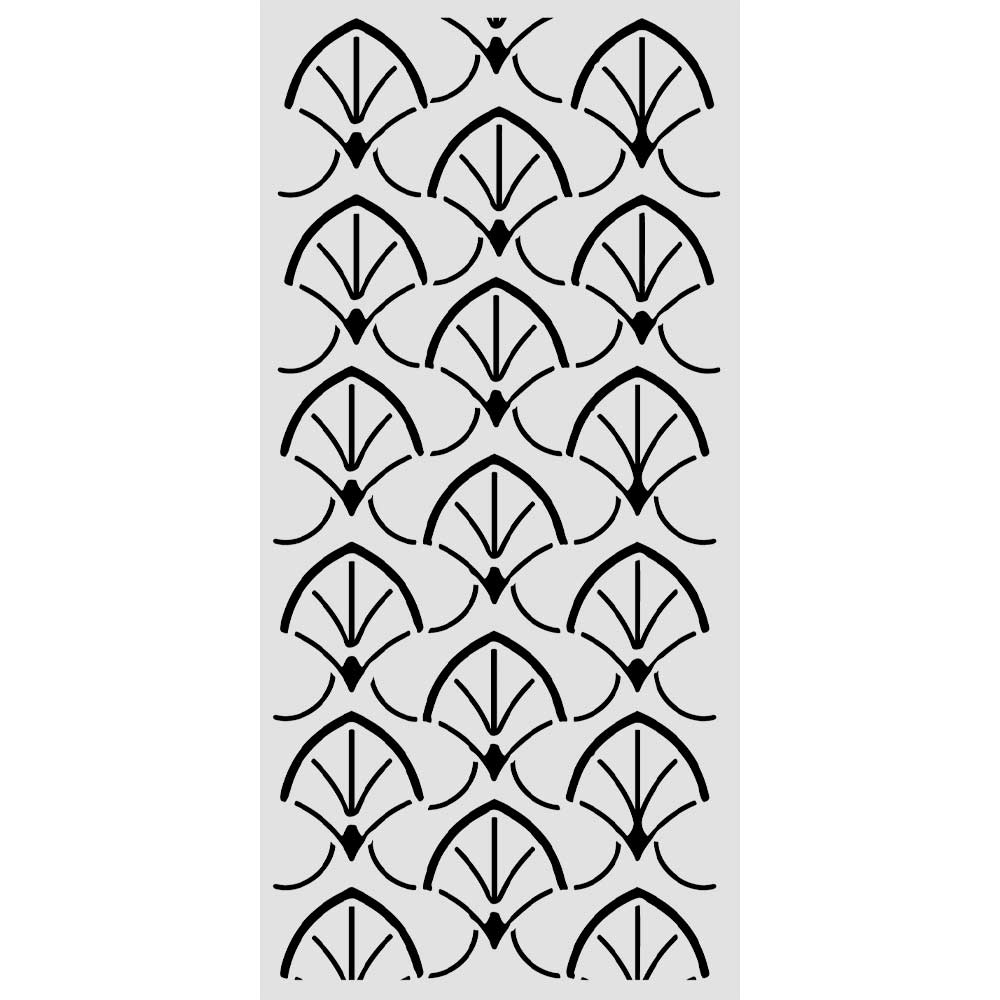 Stamperia Oriental Garden Thick Stencils 12x25cm Borders