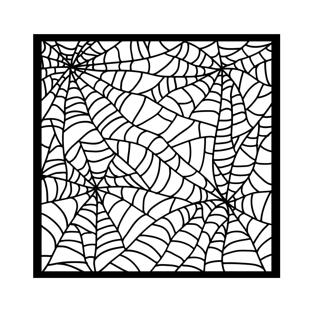 Stamperia Whispering Woods Thick Stencil 18x18cm Spider Pattern