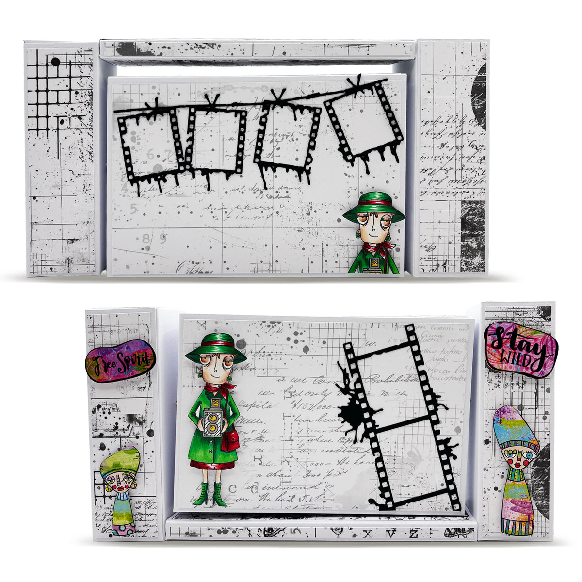 PA-45 - A4 Design Paper - Moss Residue