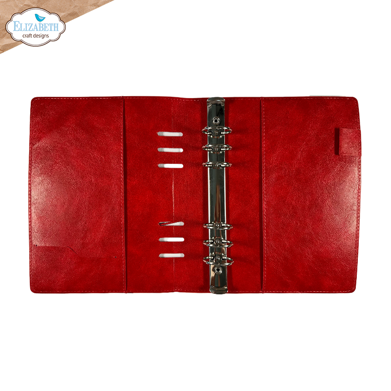 Elizabeth Craft Designs Cozy Comfort Memory Binder Festive Red Embossed by Everyday Memories