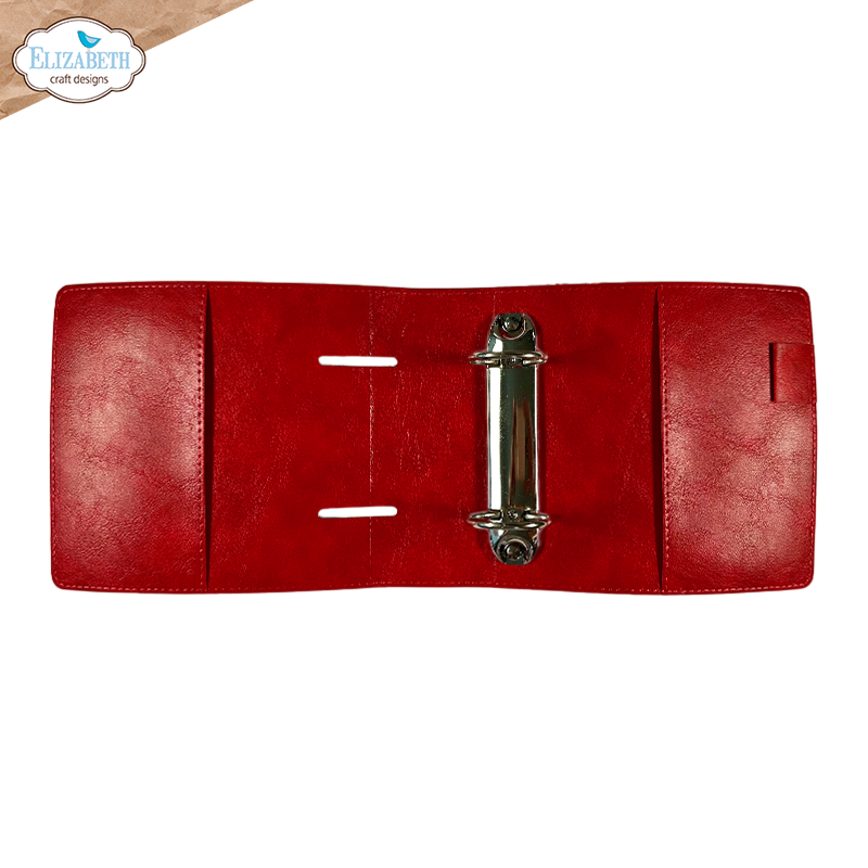 Elizabeth Craft Designs Cozy Comfort Memory Binder Square Page Festive Red Embossed by Everyday Memories