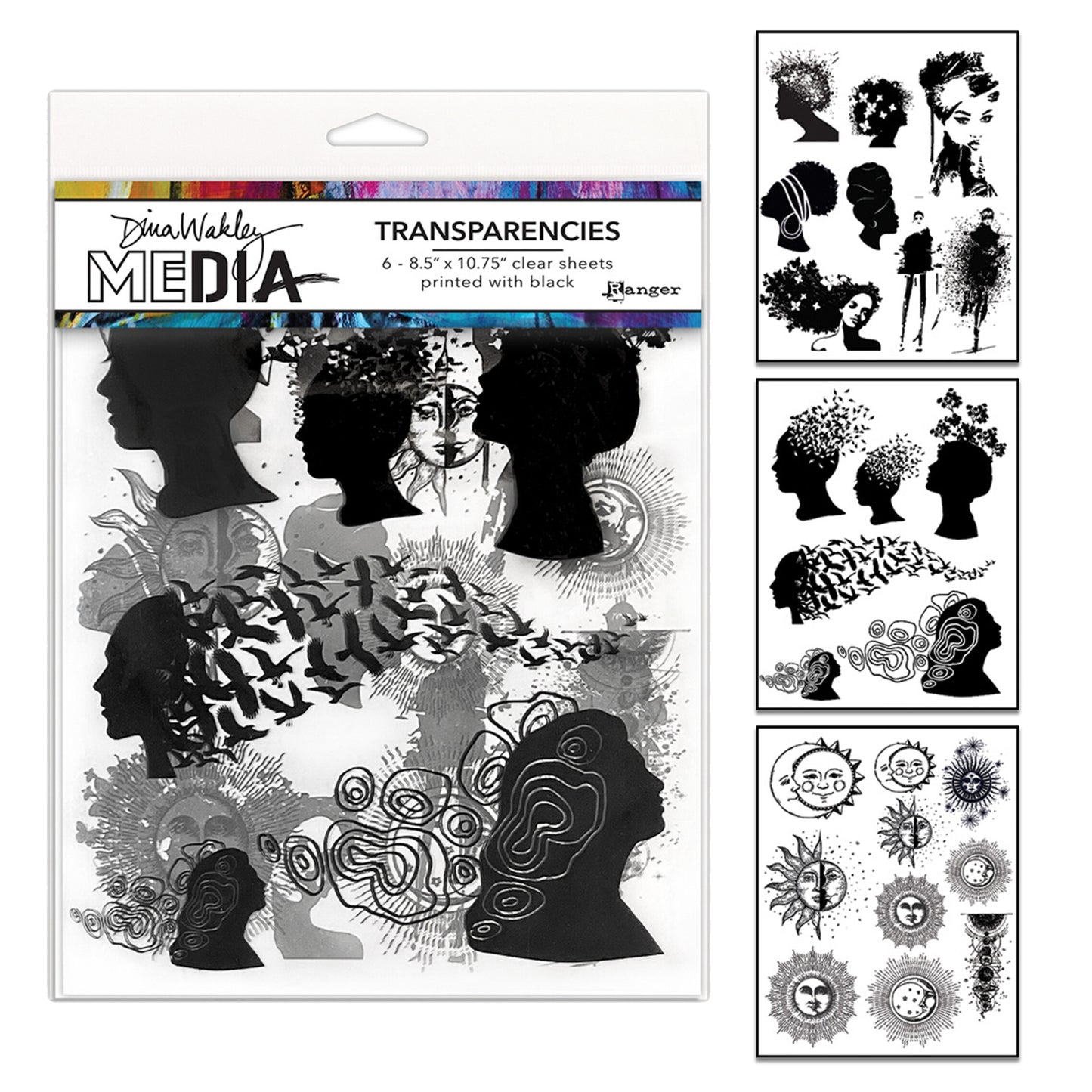 Ranger Dina Wakley MEdia Transparencies Focals Set 1