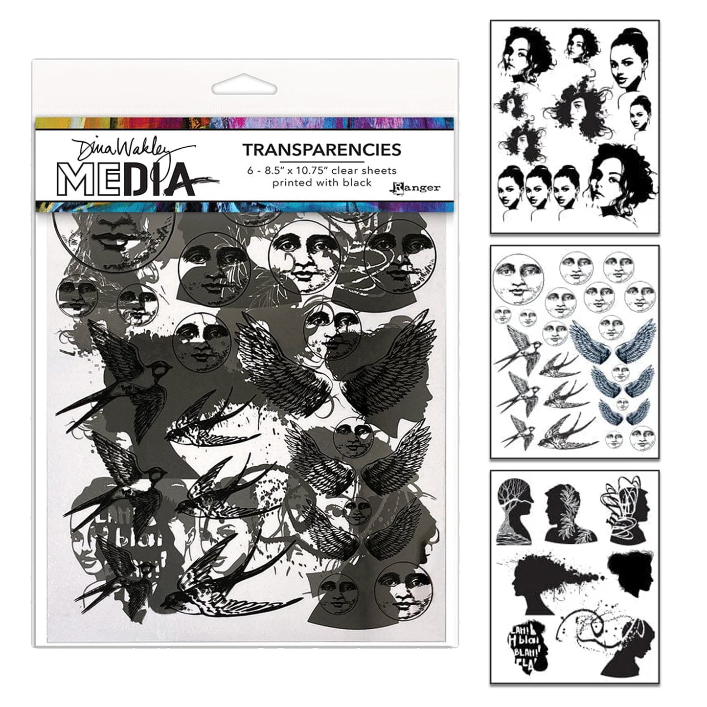 Ranger Dina Wakley MEdia Transparencies Focals Set 2