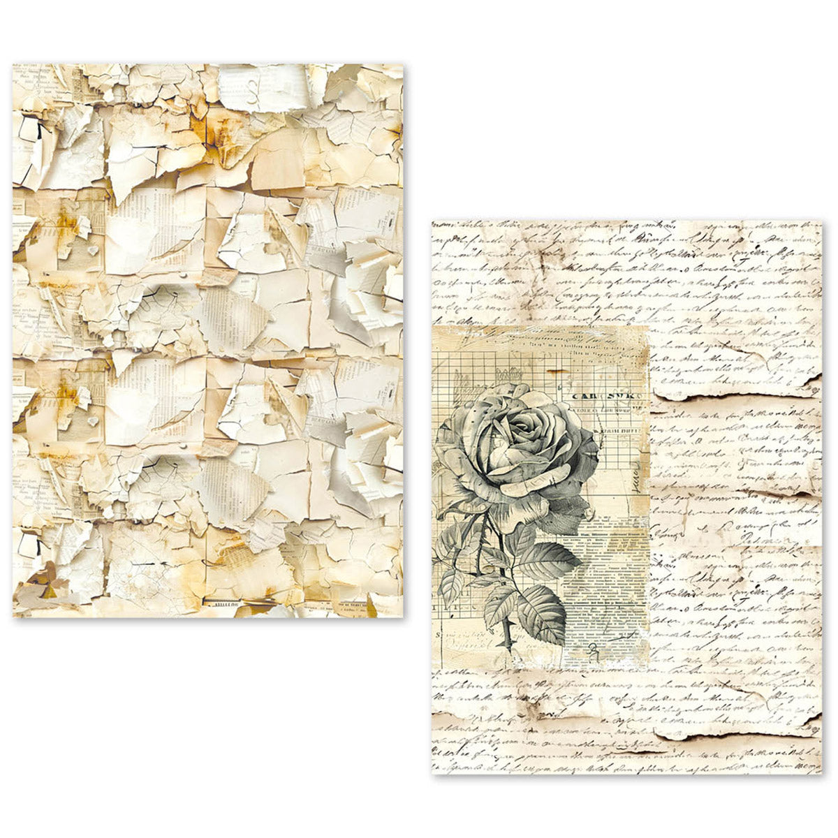 Ciao Bella Tissue Paper Set A5 Vintage Manuscript (24pcs)