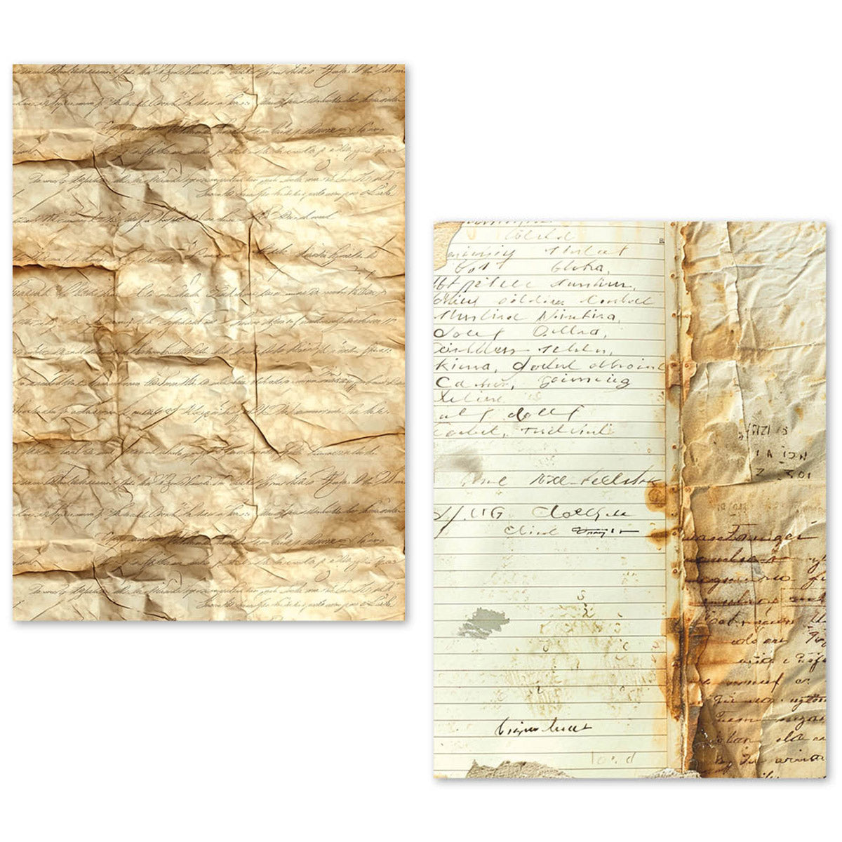 Ciao Bella Tissue Paper Set A5 Vintage Manuscript (24pcs)