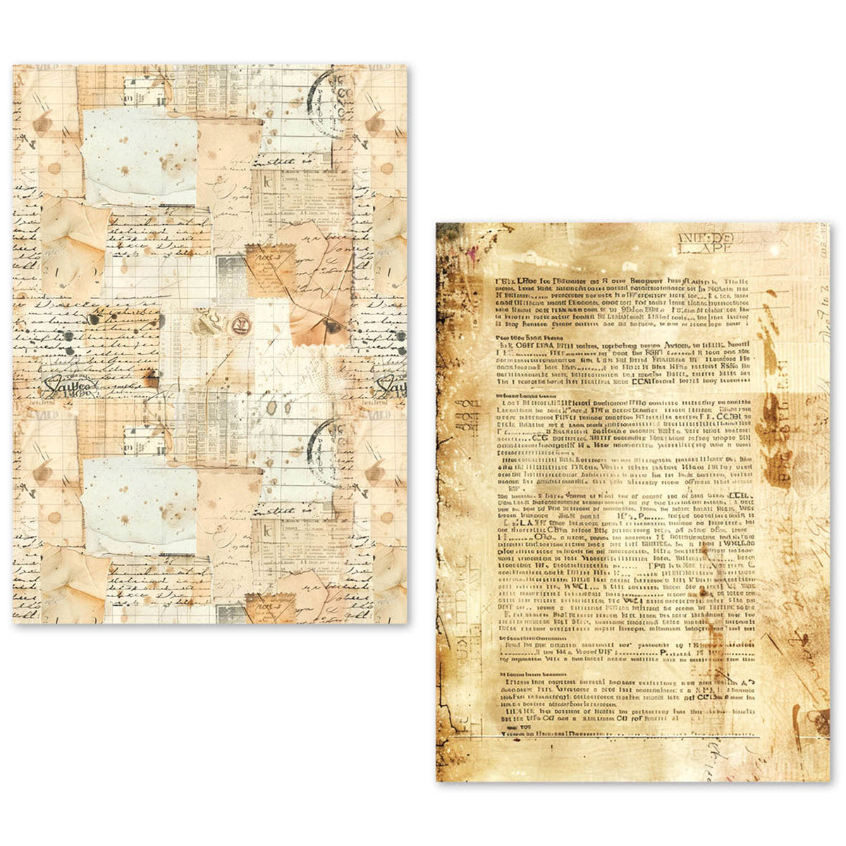 Ciao Bella Tissue Paper Set A5 Vintage Manuscript (24pcs)