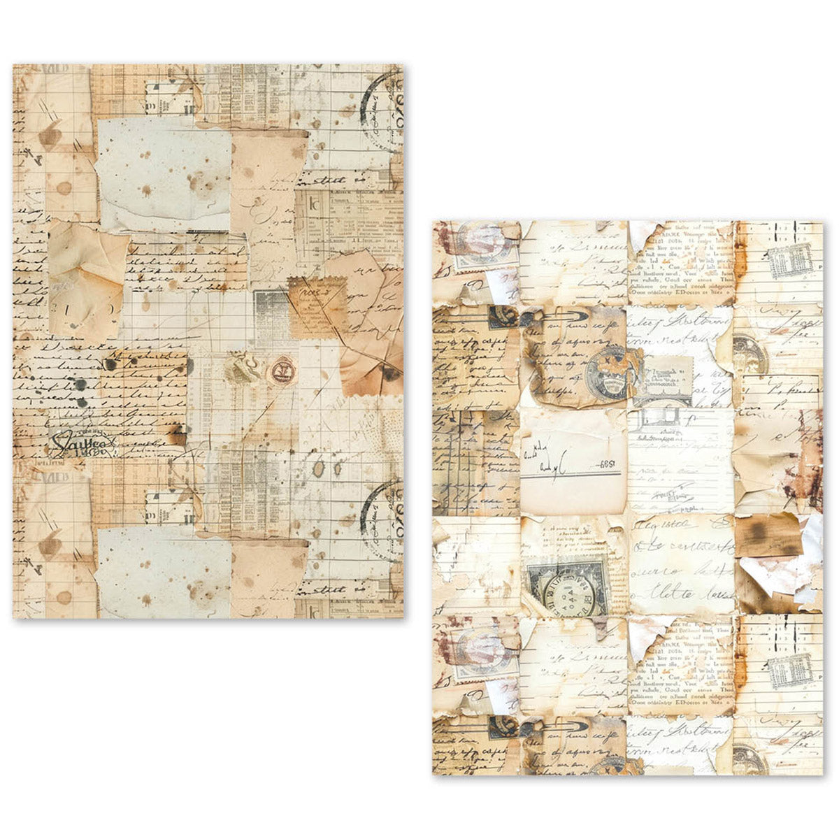 Ciao Bella Tissue Paper Set A5 Vintage Manuscript (24pcs)