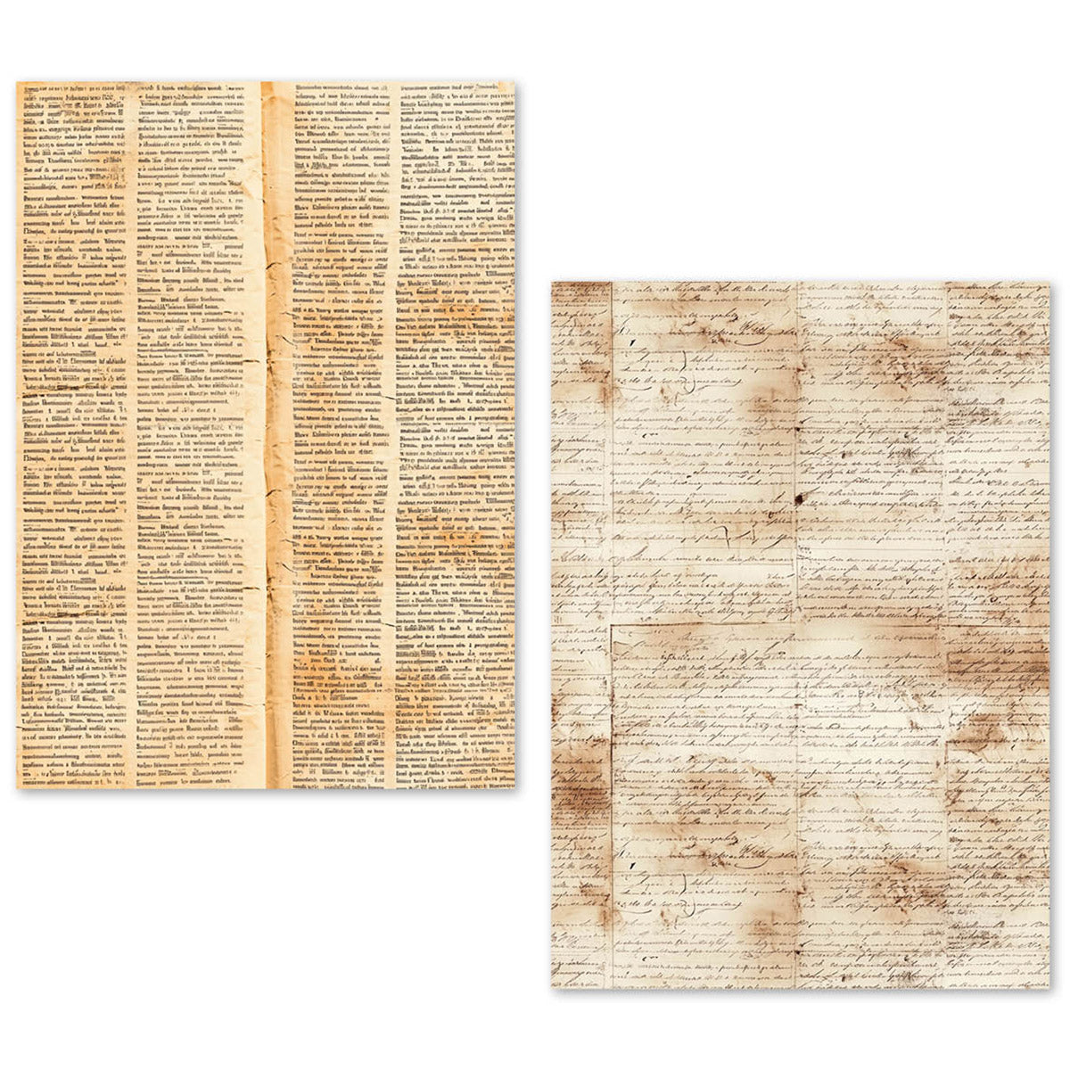 Ciao Bella Tissue Paper Set A5 Vintage Manuscript (24pcs)