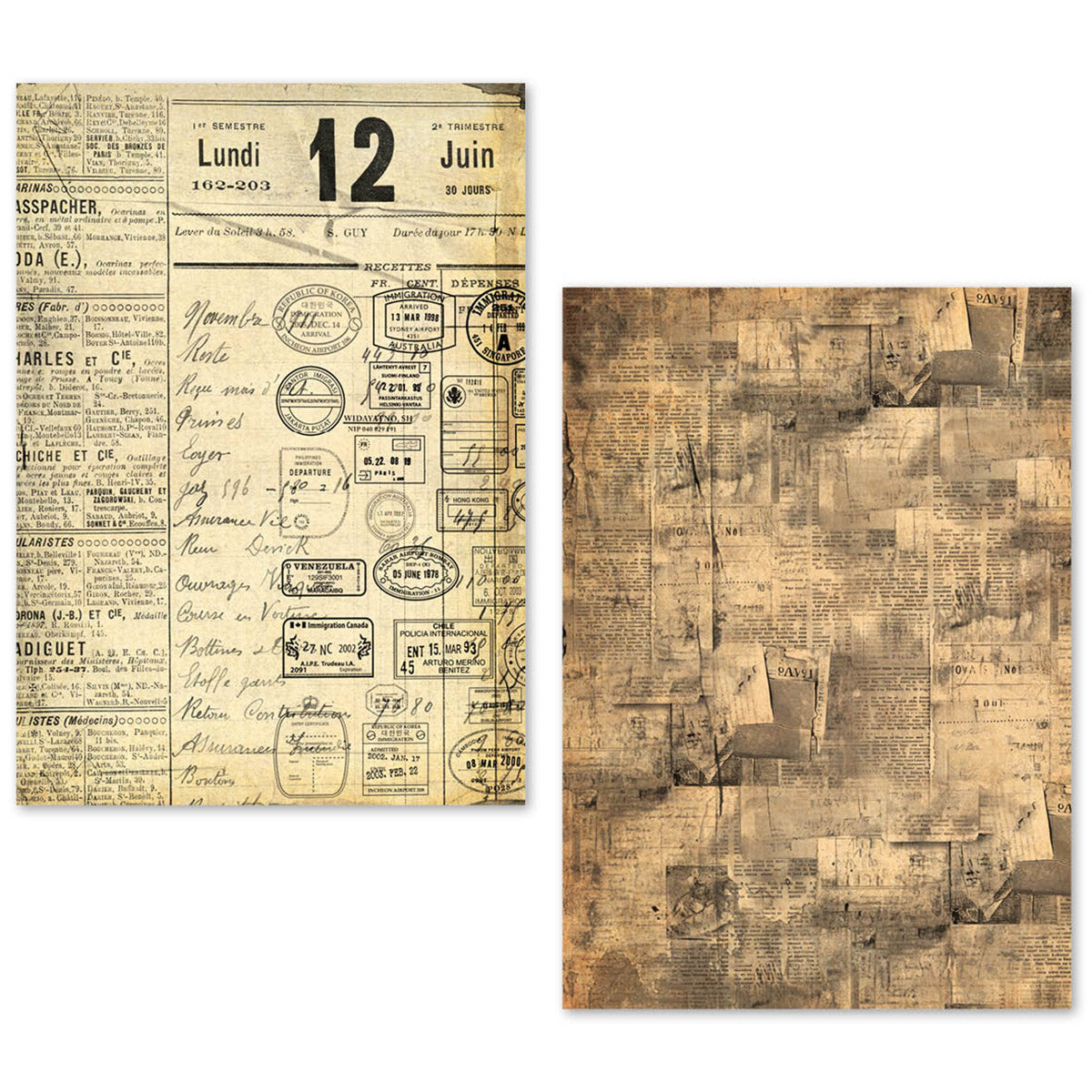 Ciao Bella Tissue Paper Set A5 Newspapers (24pcs)