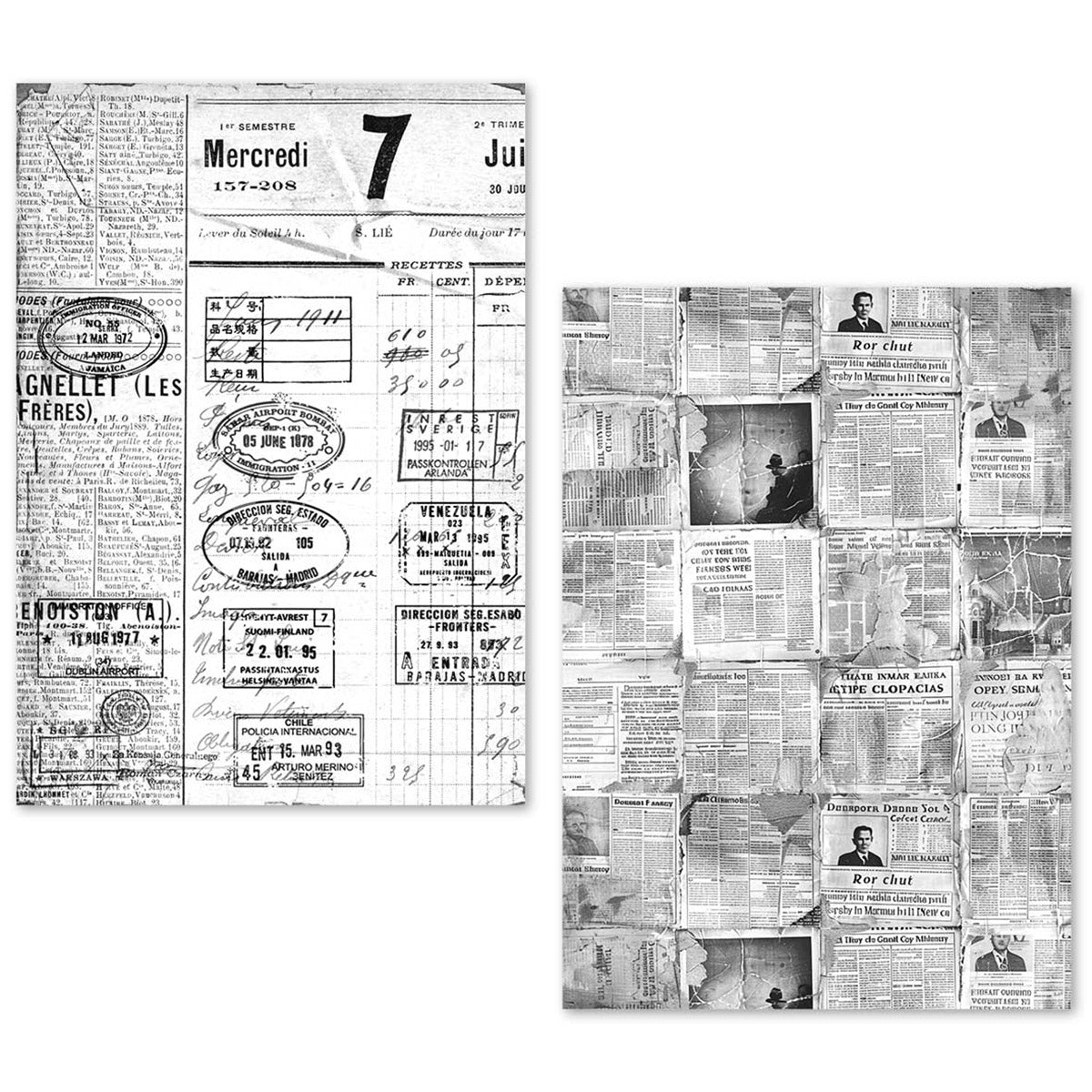 Ciao Bella Tissue Paper Set A5 Newspapers (24pcs)