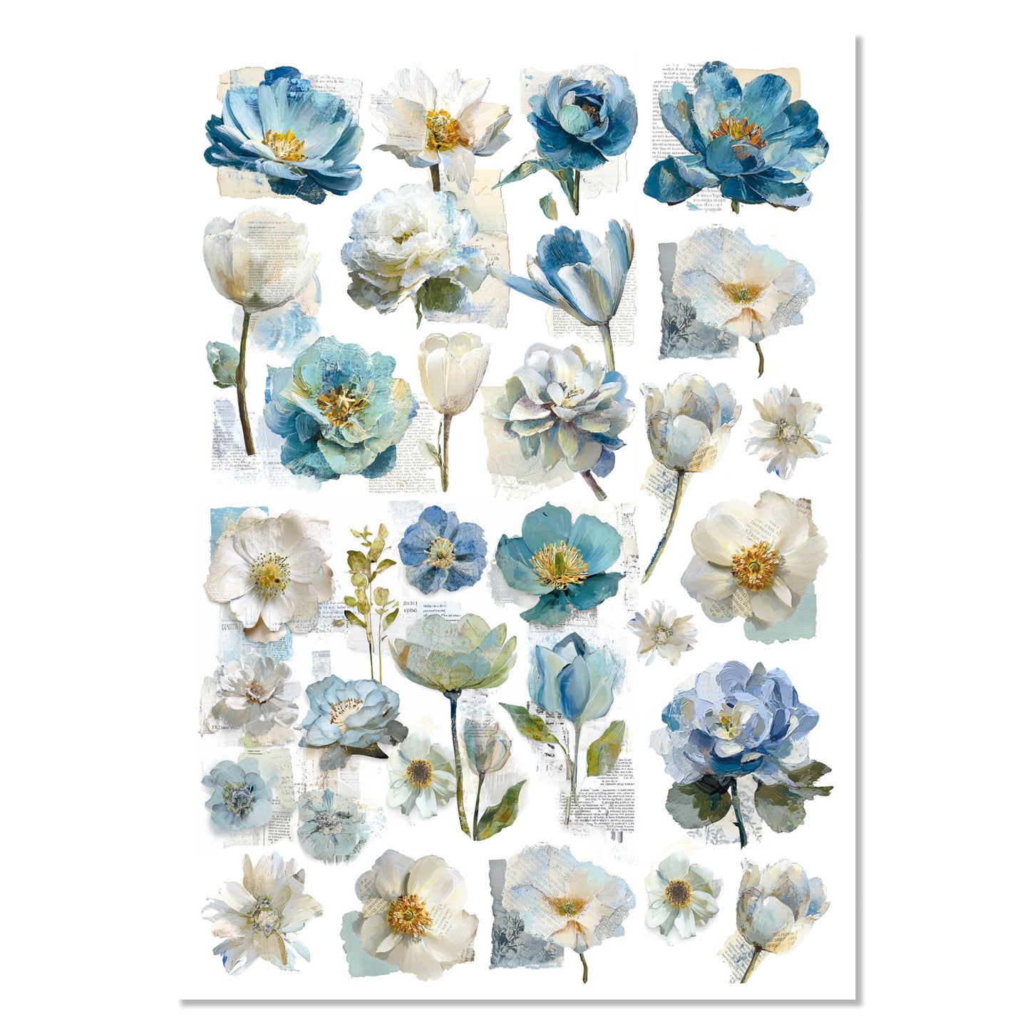 Ciao Bella Edge of the Ocean A4 Mixed Media Rice Paper (4pcs)